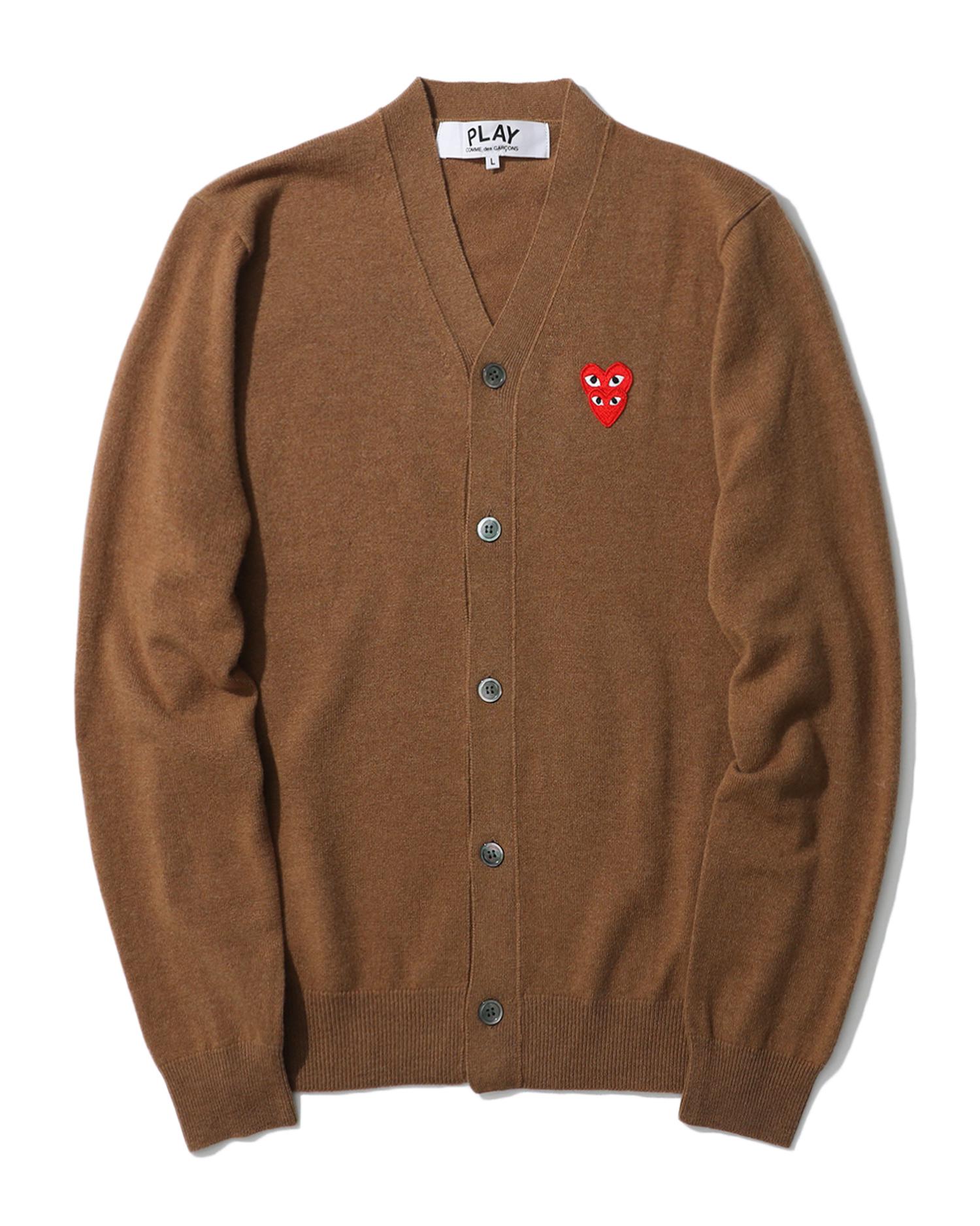 Double heart cardigan by COMME DES GARCONS