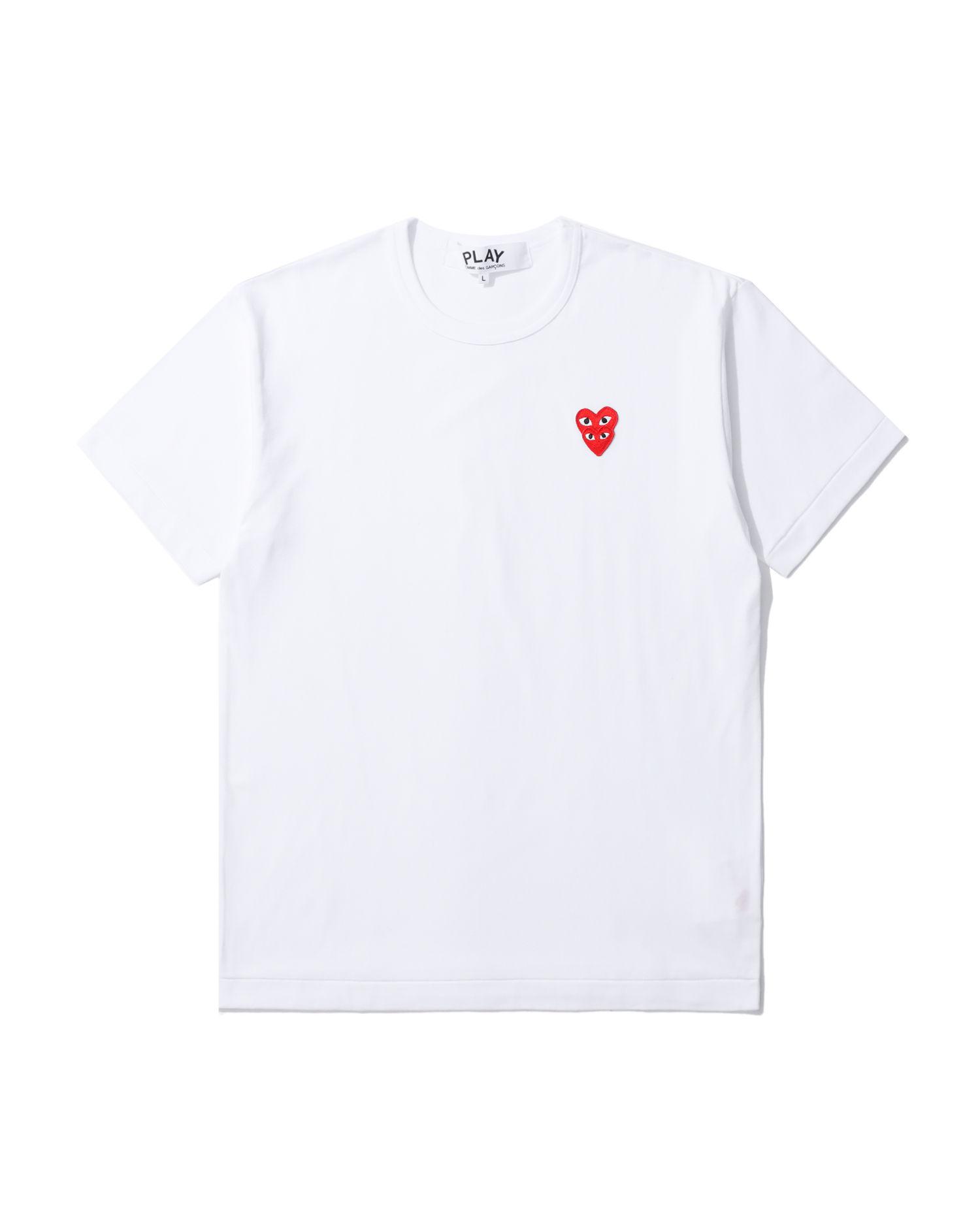 Double heart tee by COMME DES GARCONS