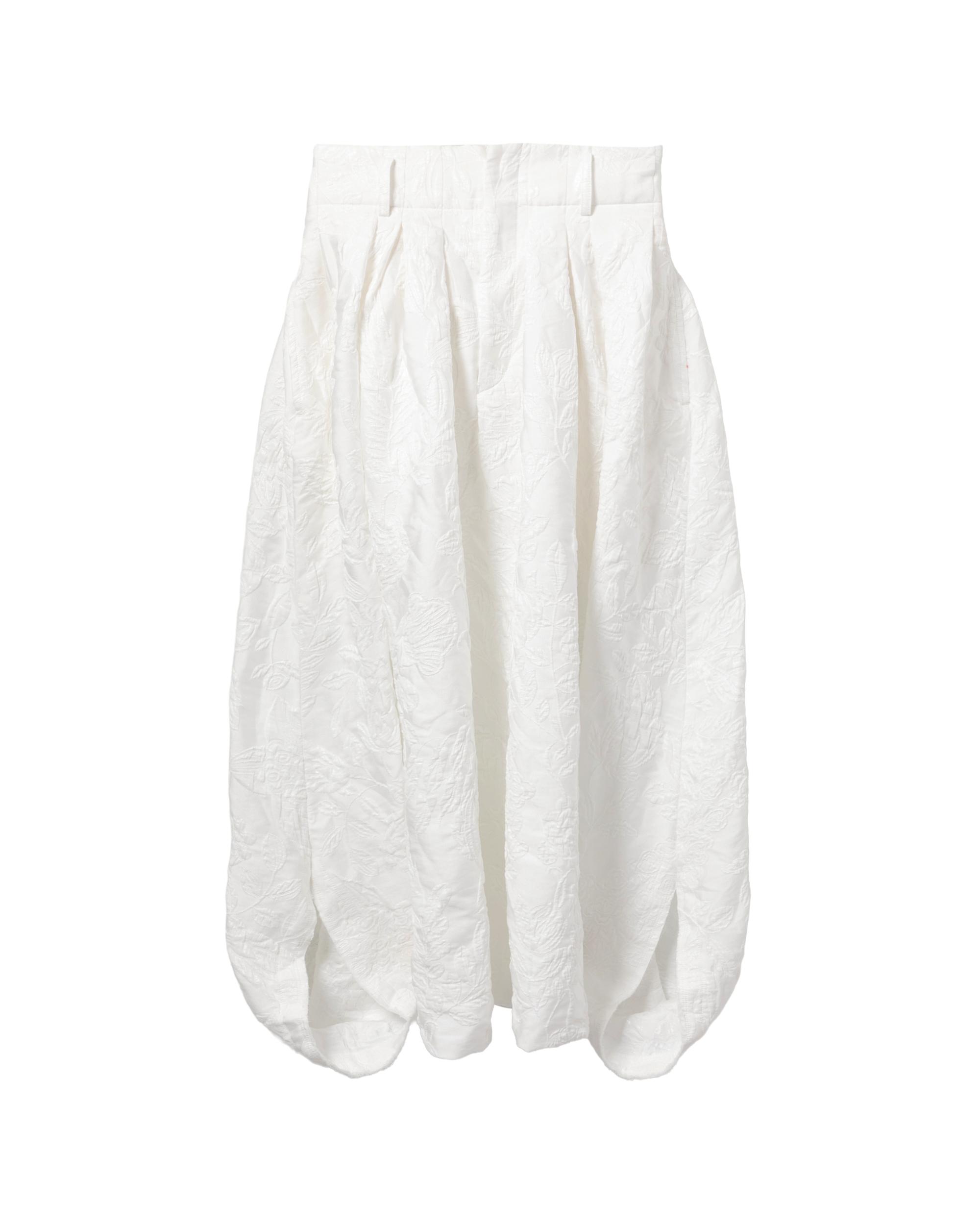 Embroidered pants by COMME DES GARCONS