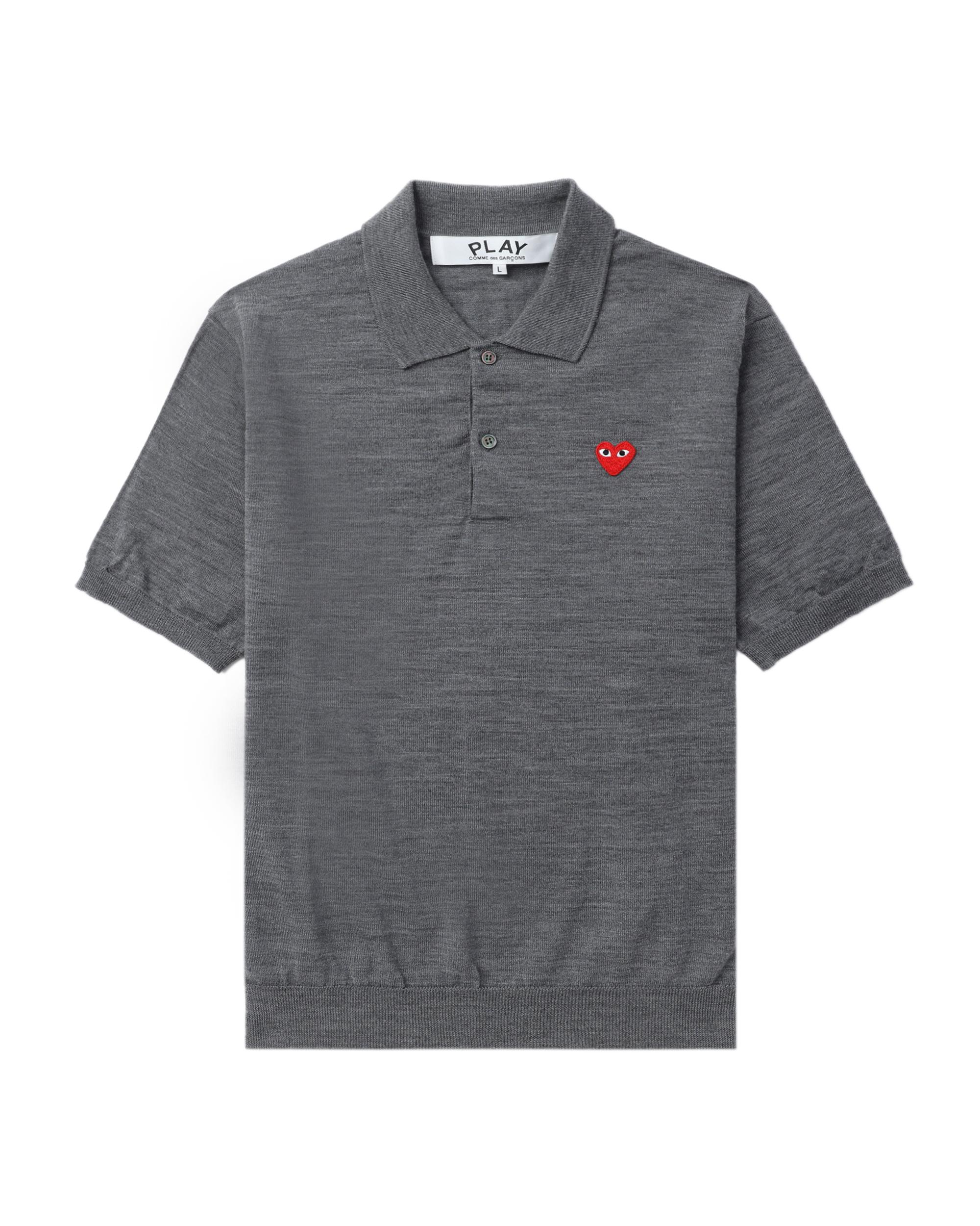 Embroidered polo shirt by COMME DES GARCONS