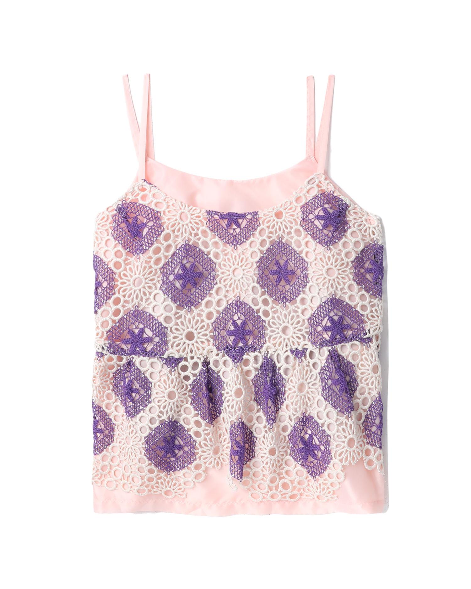 Embroidered tank top by COMME DES GARCONS