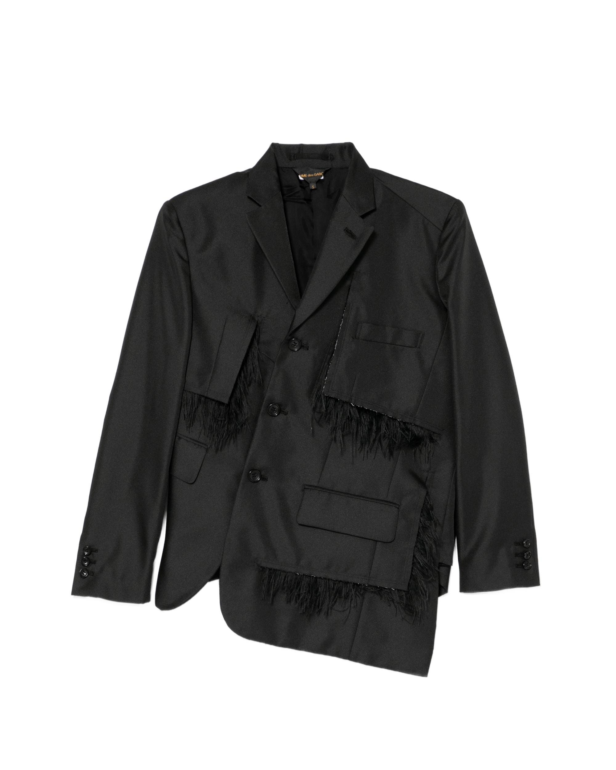Fringe embellished blazer by COMME DES GARCONS