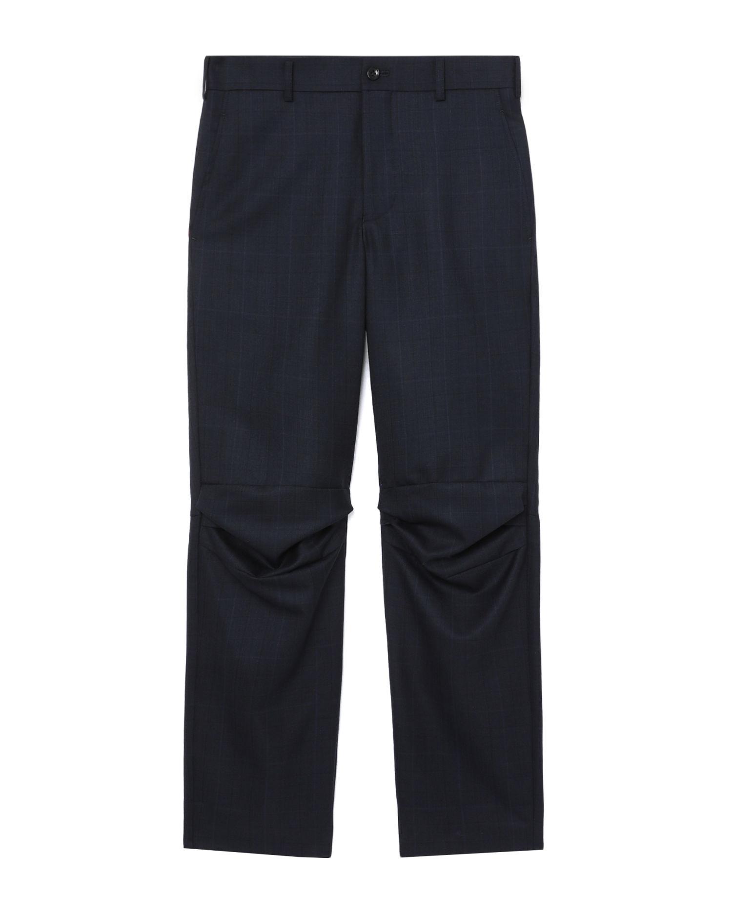 Glen check biker pants by COMME DES GARCONS