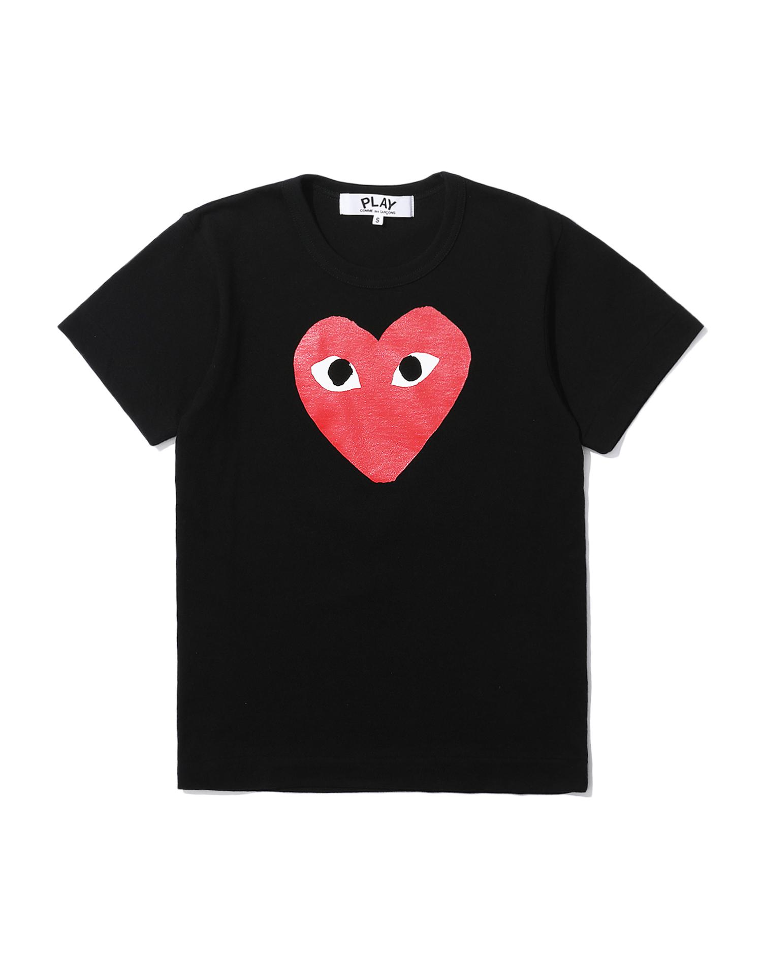 Graphic heart print tee by COMME DES GARCONS