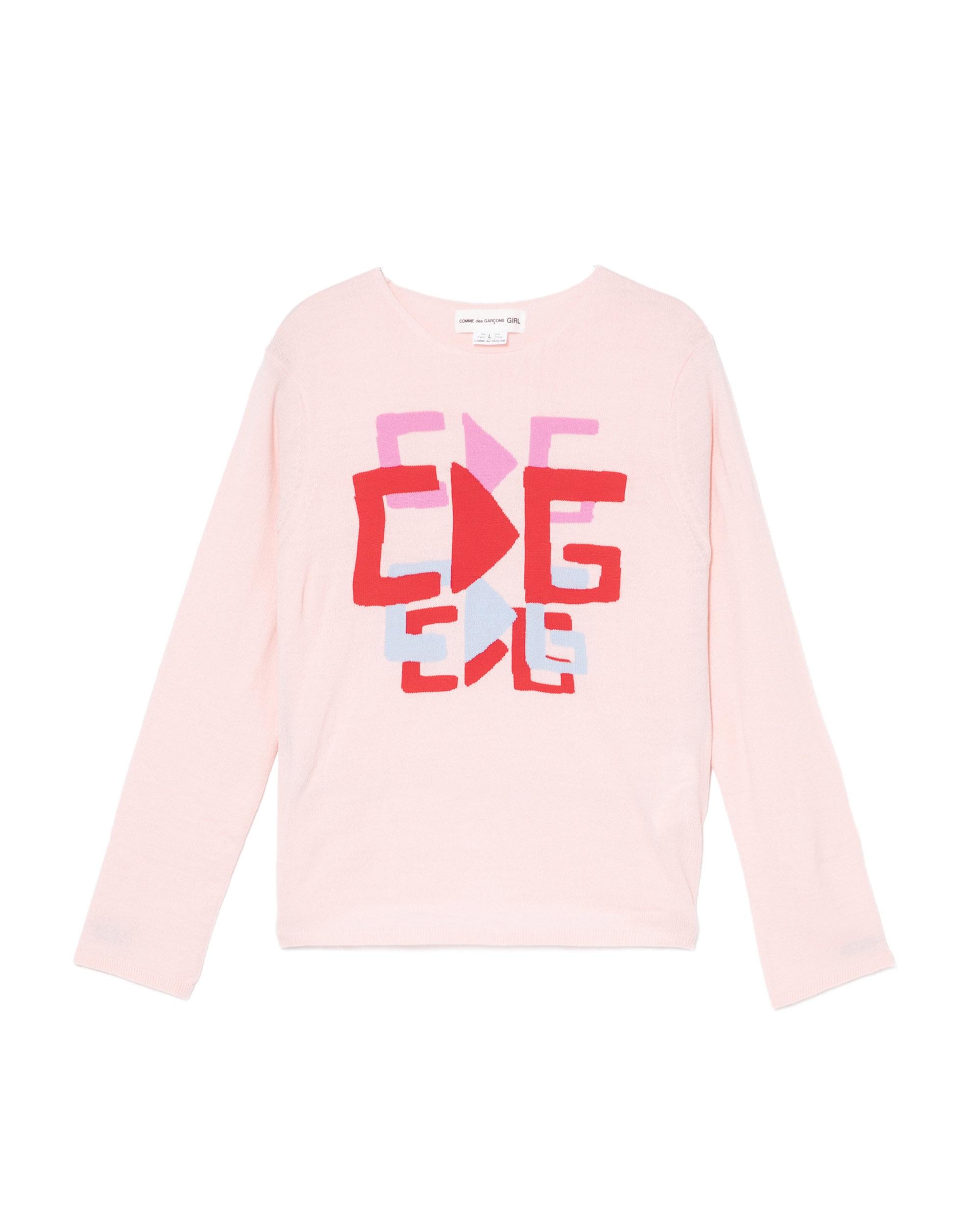 Graphic long sleeve sweater by COMME DES GARCONS