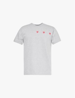 Graphic-pattern short-sleeve cotton-jersey T-shirt by COMME DES GARCONS