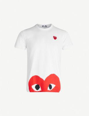 Half-heart logo t-shirt by COMME DES GARCONS