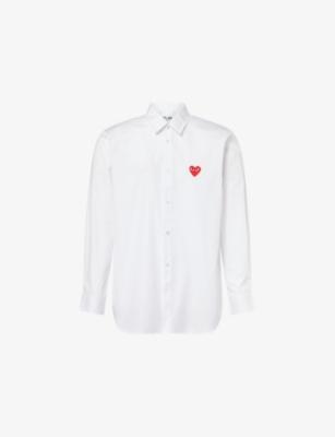 Heart Logo-Embroidered Cotton Shirt by COMME DES GARCONS