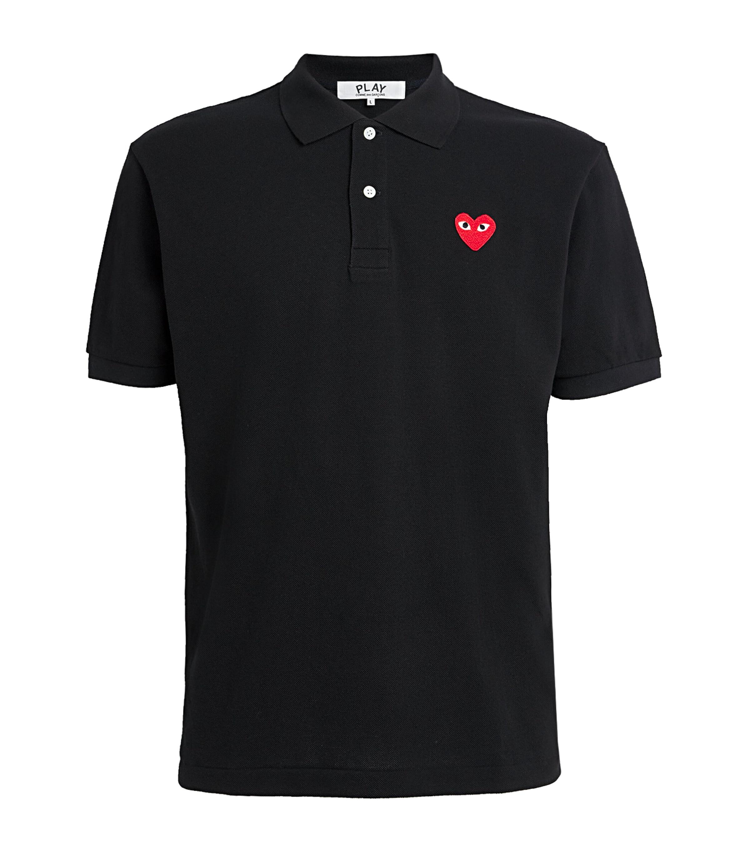 Heart Logo Polo Shirt by COMME DES GARCONS