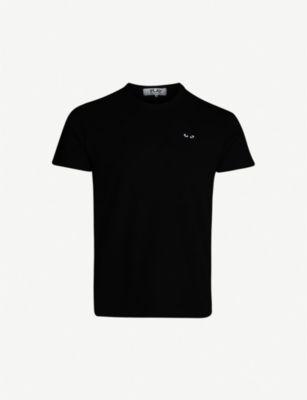 Heart-appliqué cotton-jersey T-shirt by COMME DES GARCONS