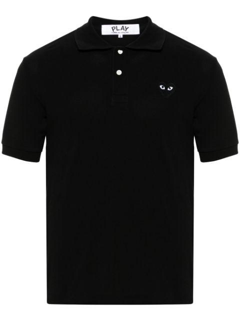 Heart cotton piqué polo shirt by COMME DES GARCONS