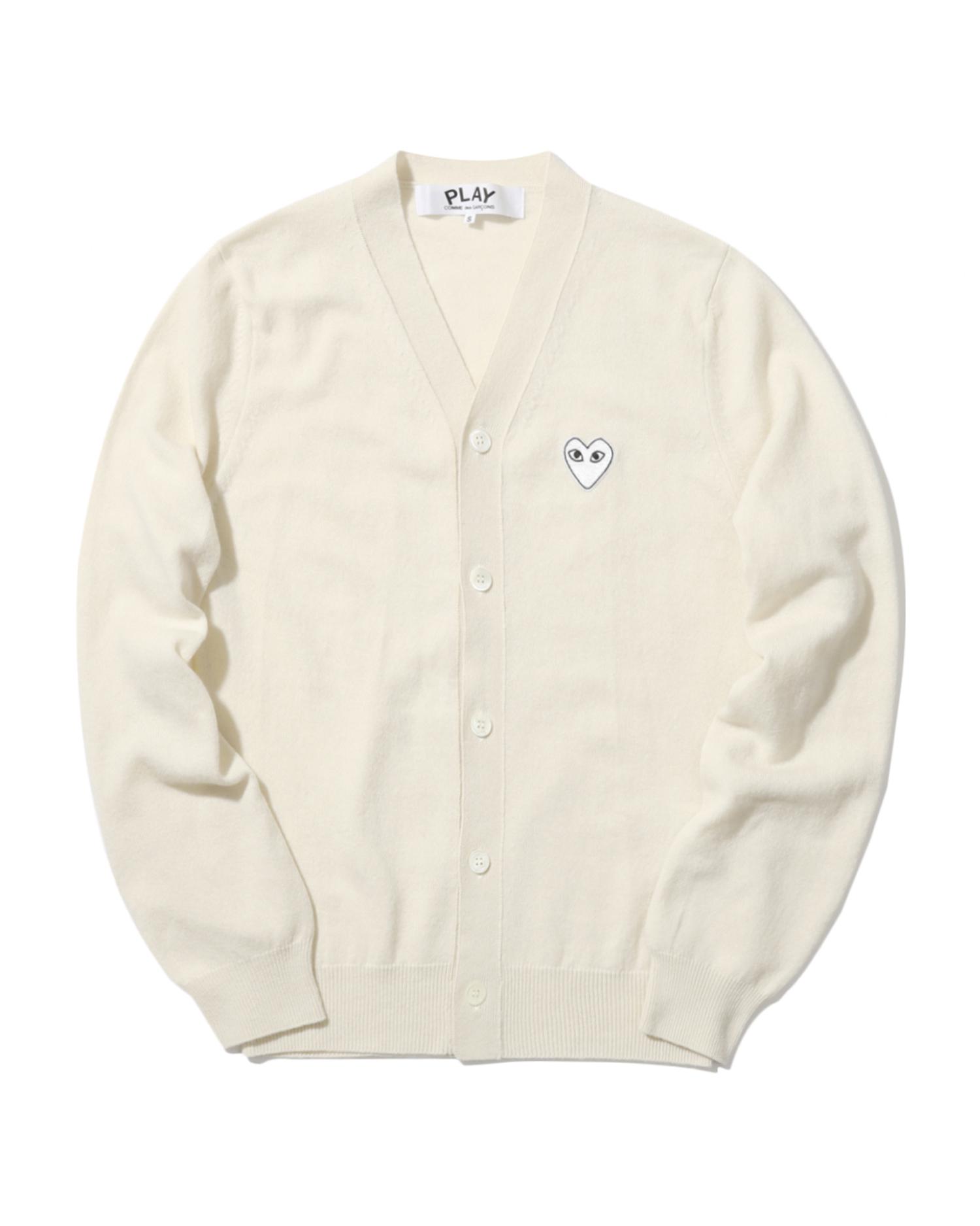 Heart logo cardigan by COMME DES GARCONS