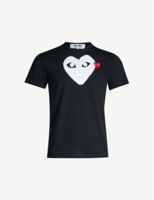 Heart-logo cotton-jersey T-shirt by COMME DES GARCONS