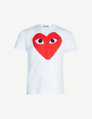 Heart logo cotton-jersey T-shirt by COMME DES GARCONS