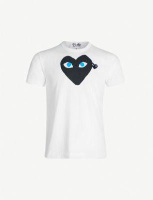 Heart-logo cotton-jersey T-shirt by COMME DES GARCONS