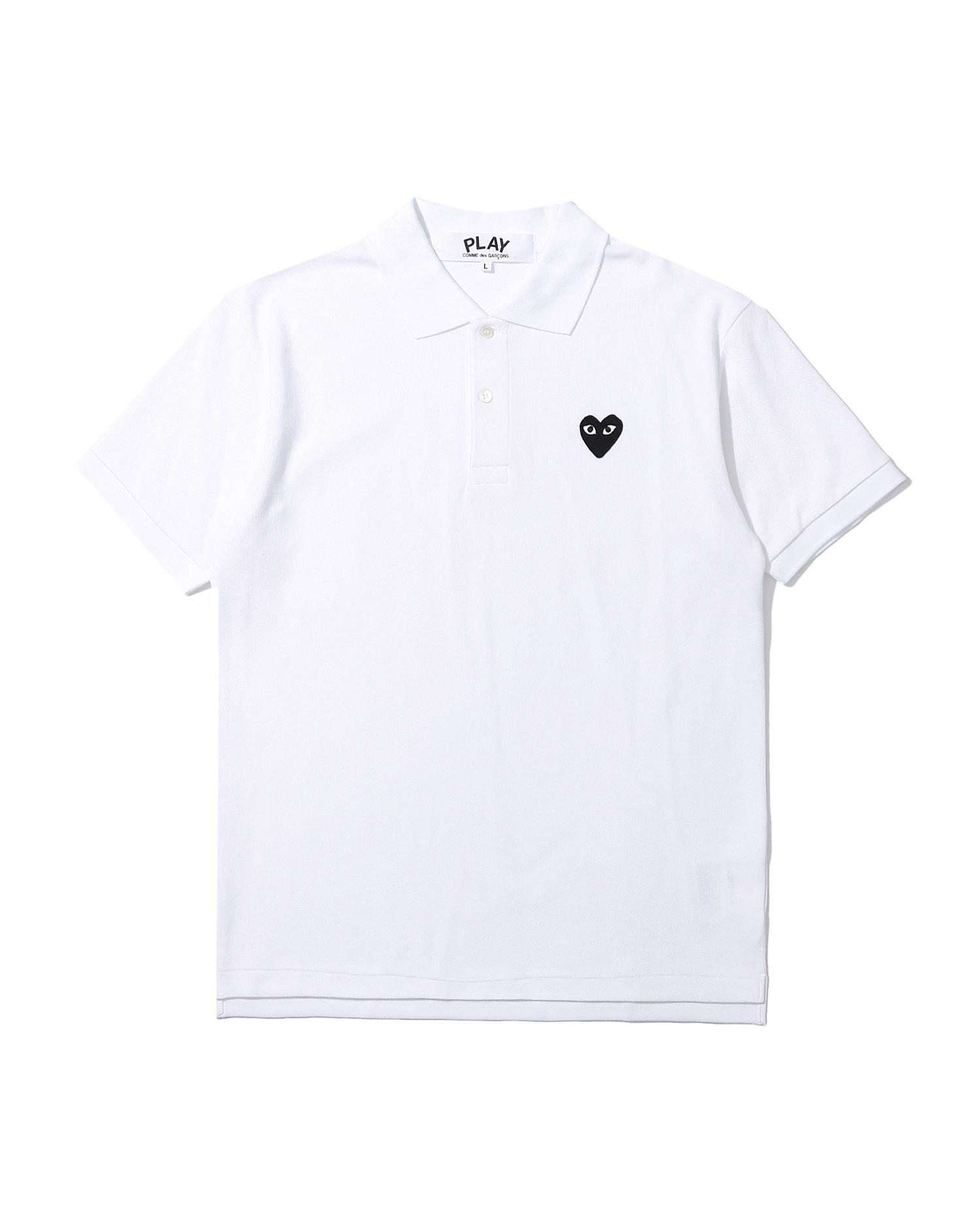 Heart logo polo shirt by COMME DES GARCONS