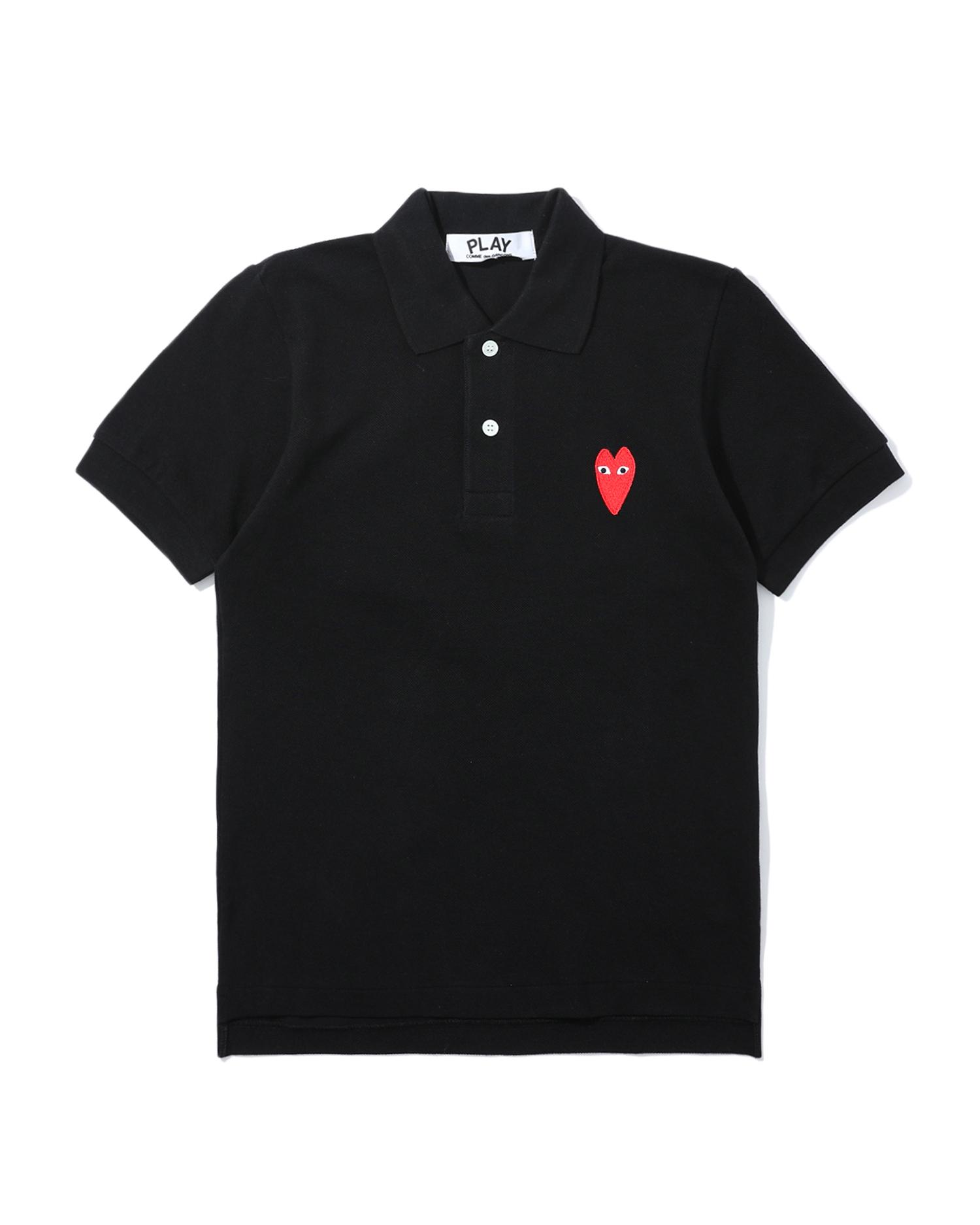 Heart logo polo tee by COMME DES GARCONS