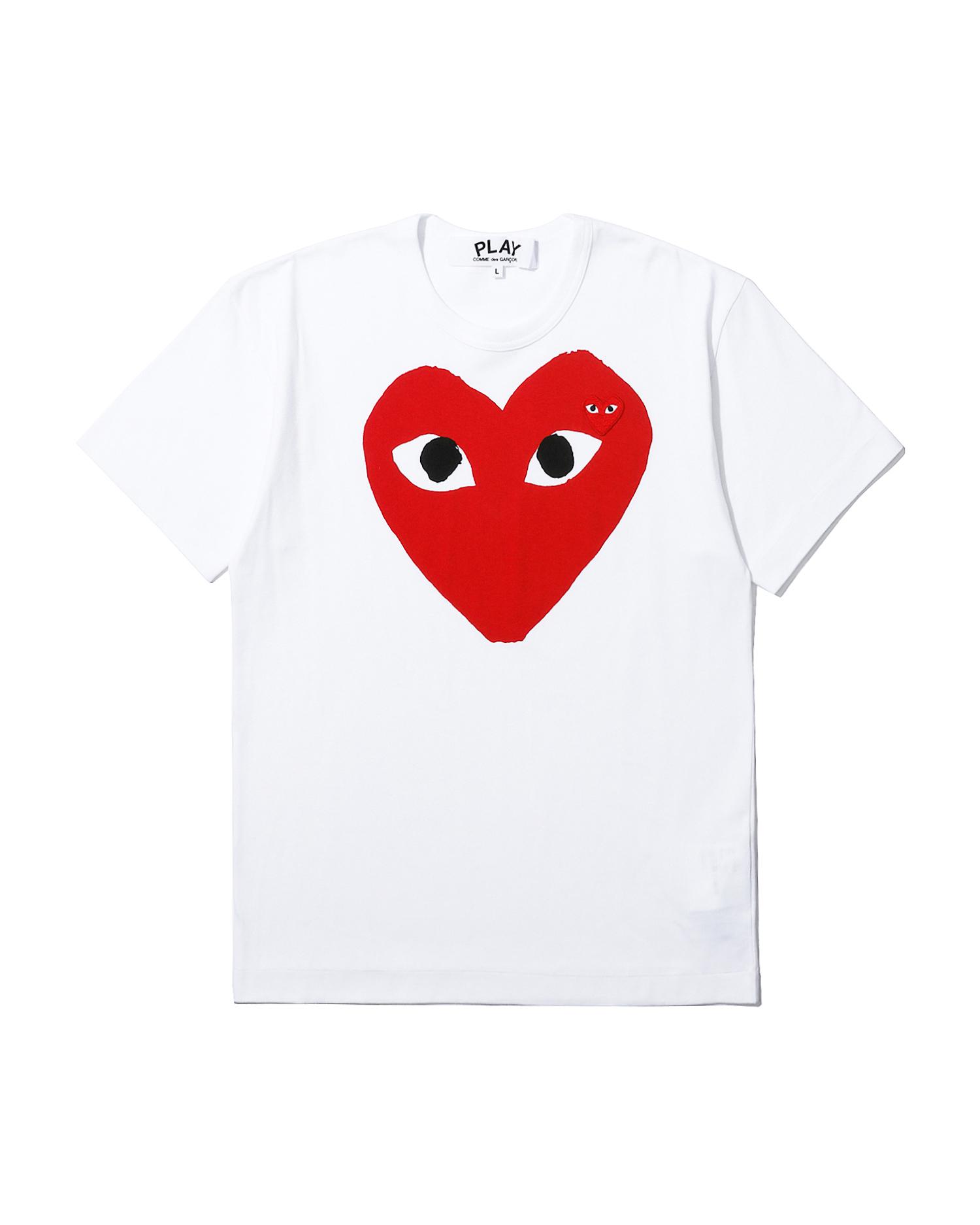Heart logo print tee by COMME DES GARCONS