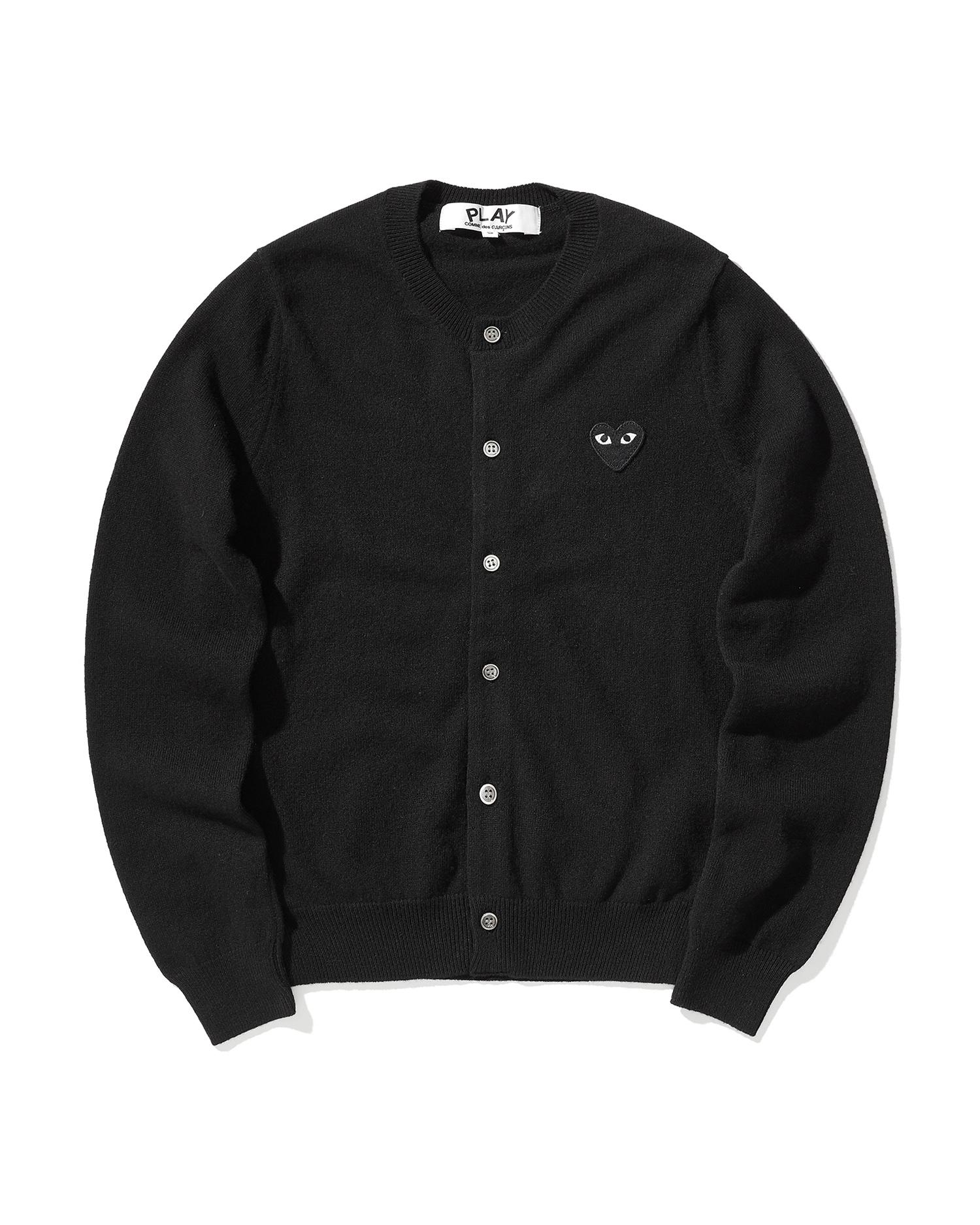 Heart logo wool cardigan by COMME DES GARCONS