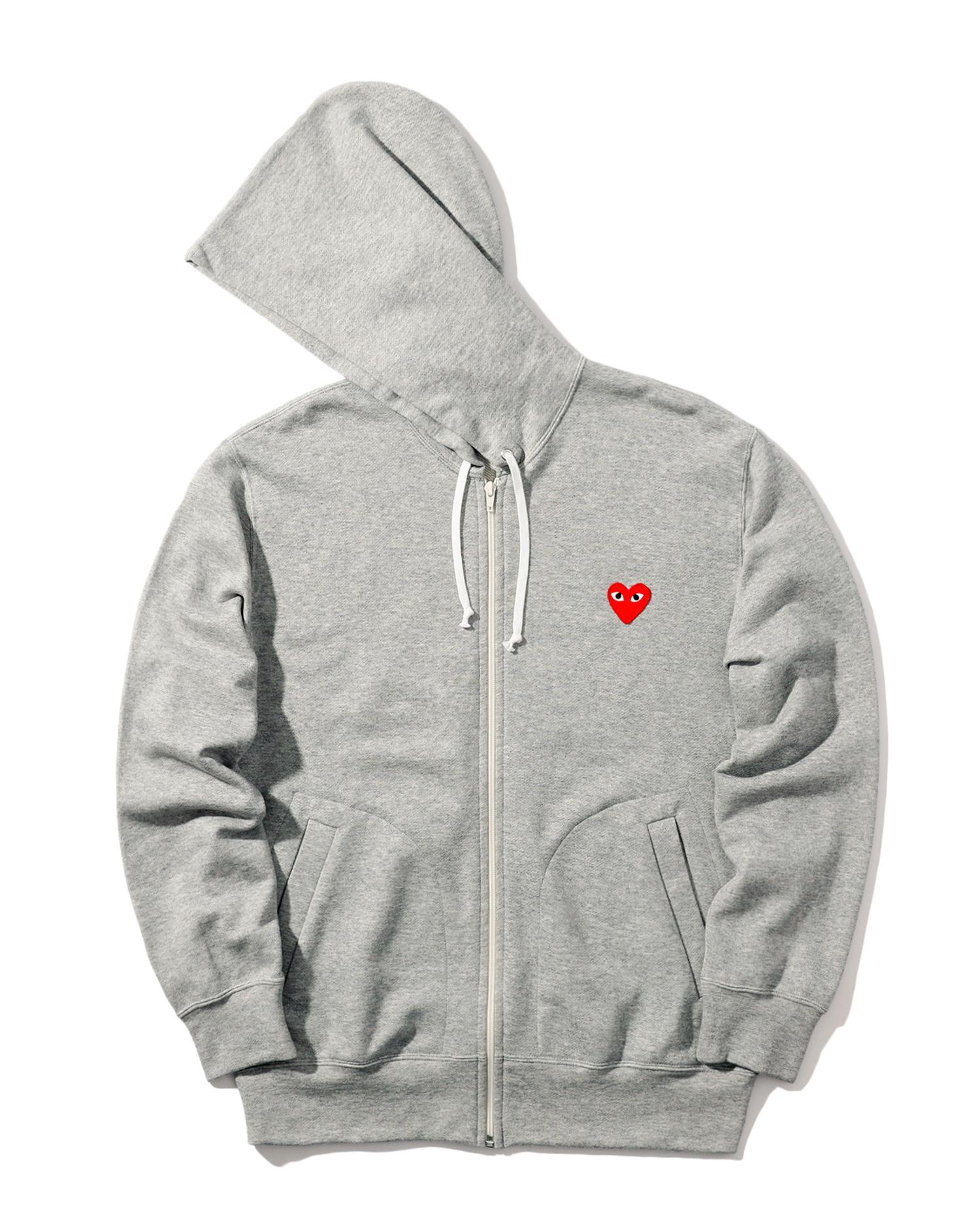 Heart logo zip hoodie by COMME DES GARCONS