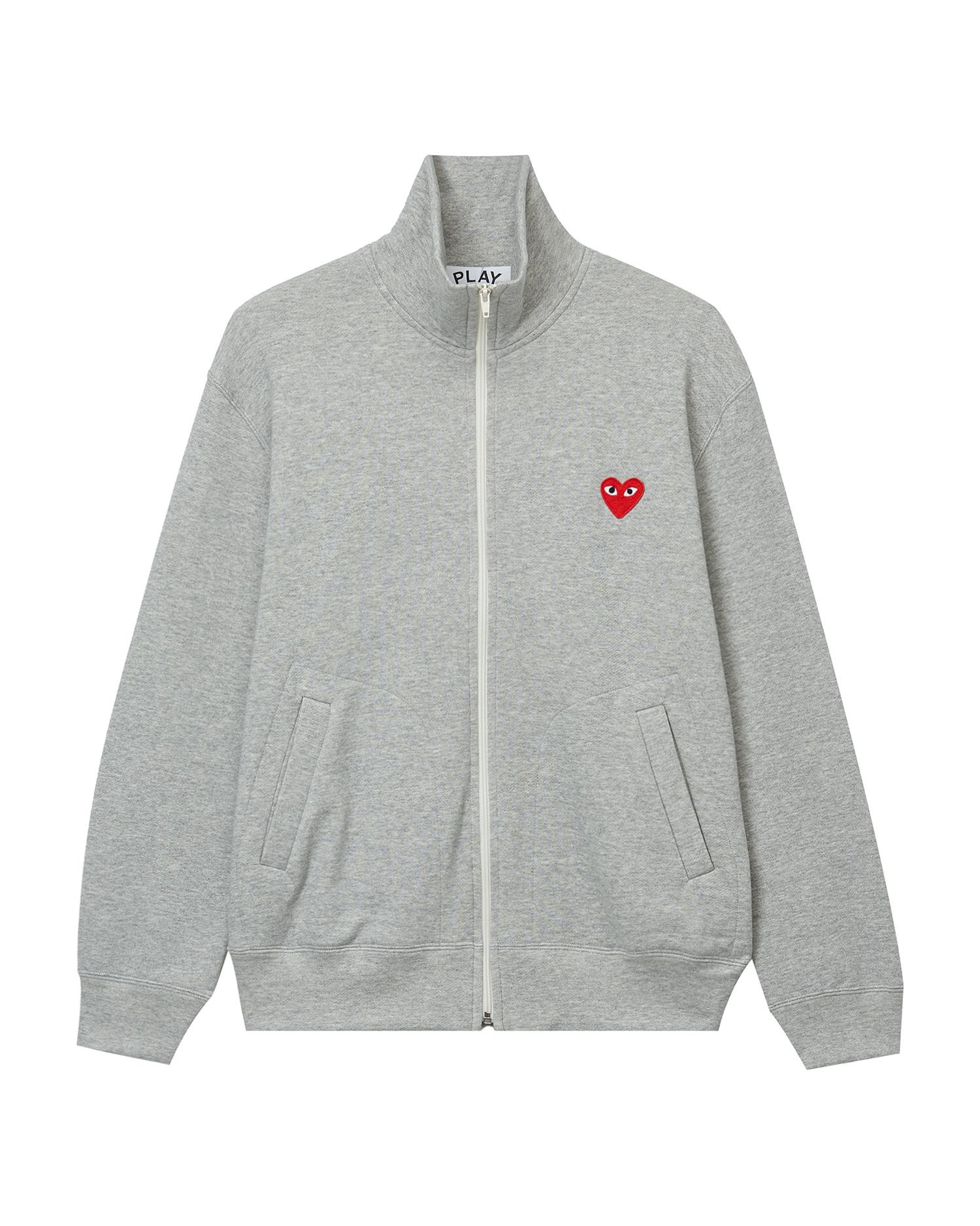 Heart logo zip-up cardigan by COMME DES GARCONS