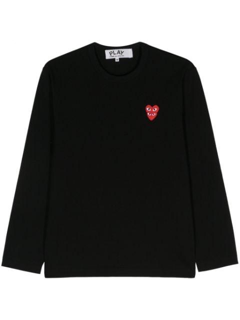 Heart long-sleeve T-shirt by COMME DES GARCONS