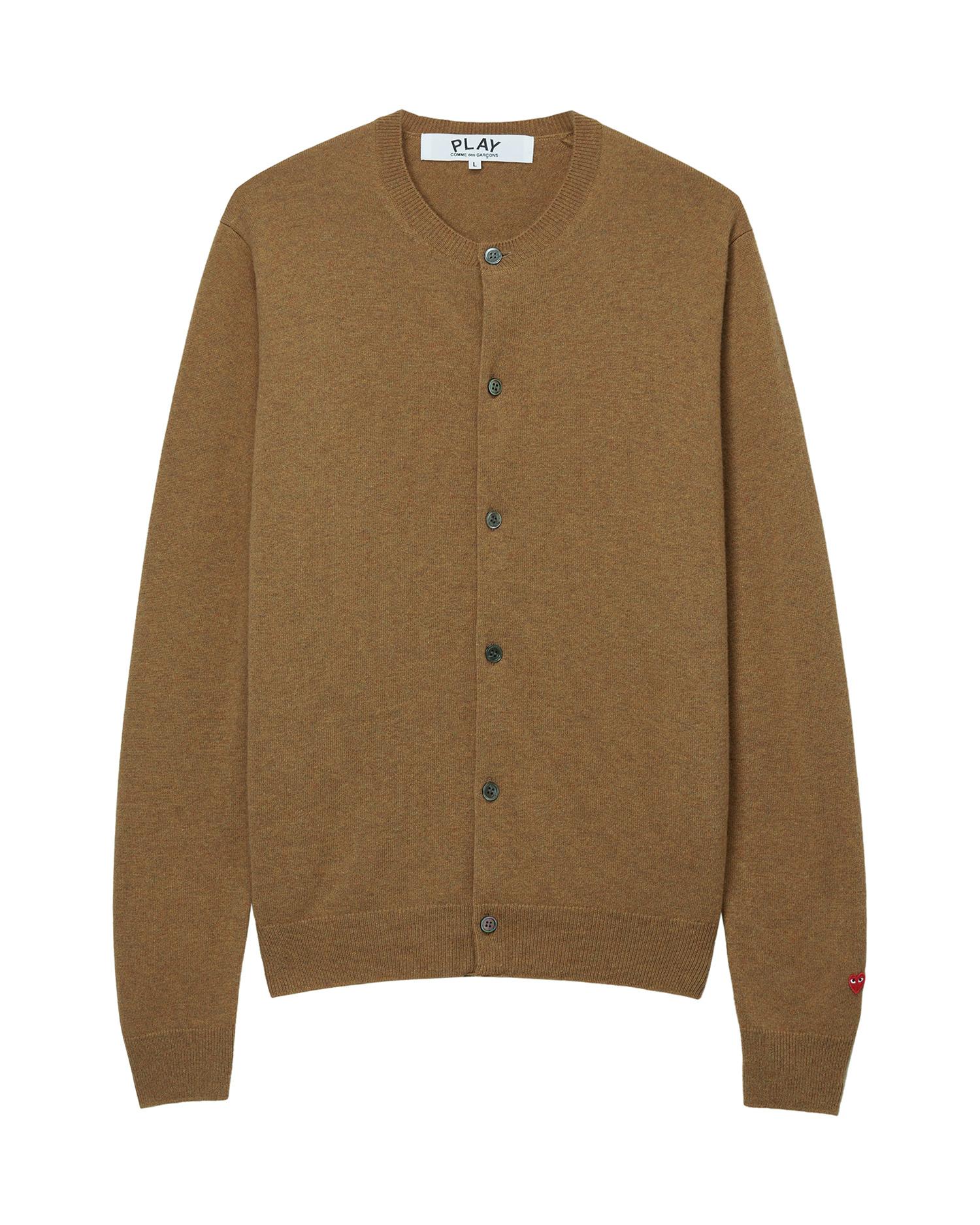 Heart on sleeve cardigan by COMME DES GARCONS