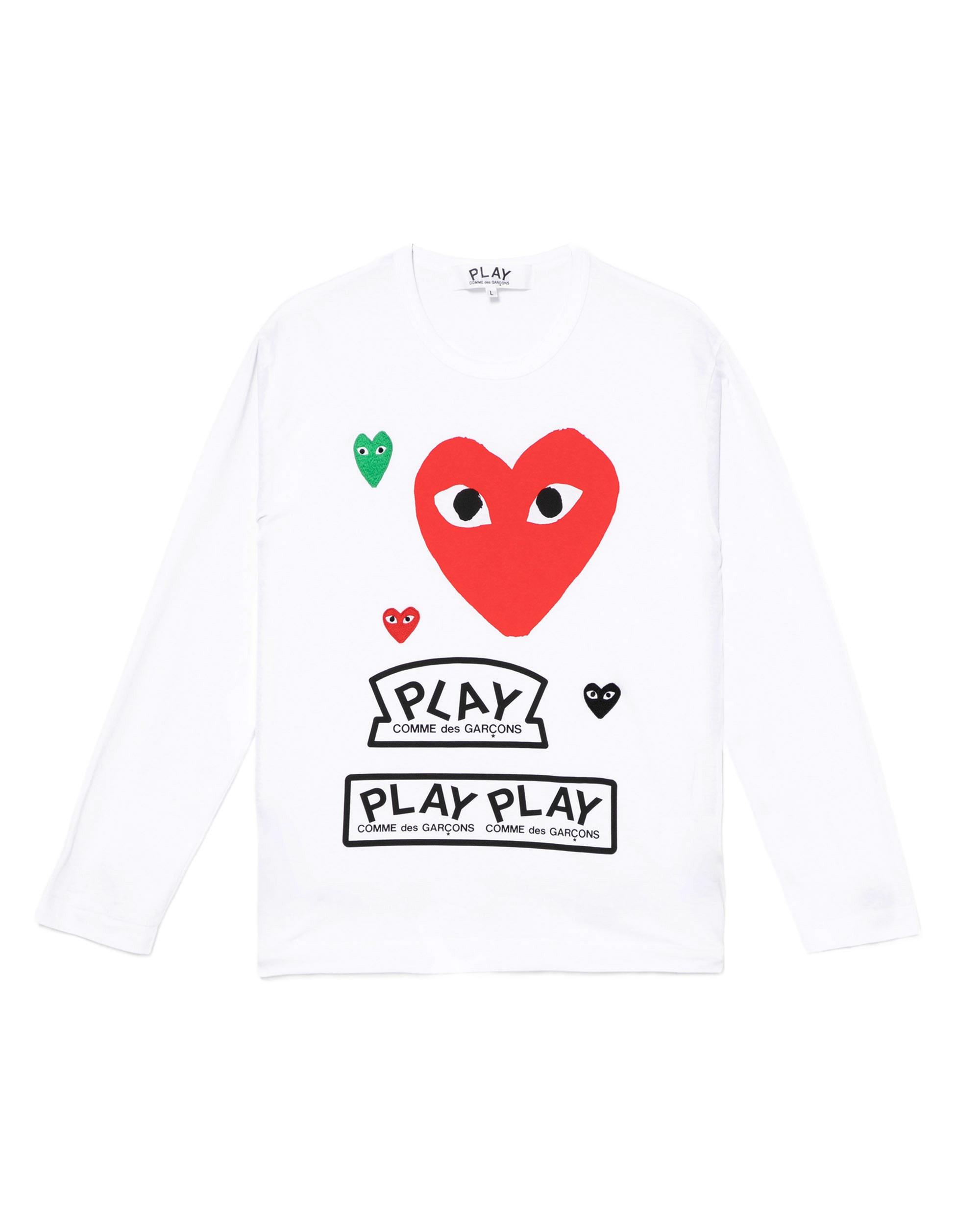 Heart print tee by COMME DES GARCONS