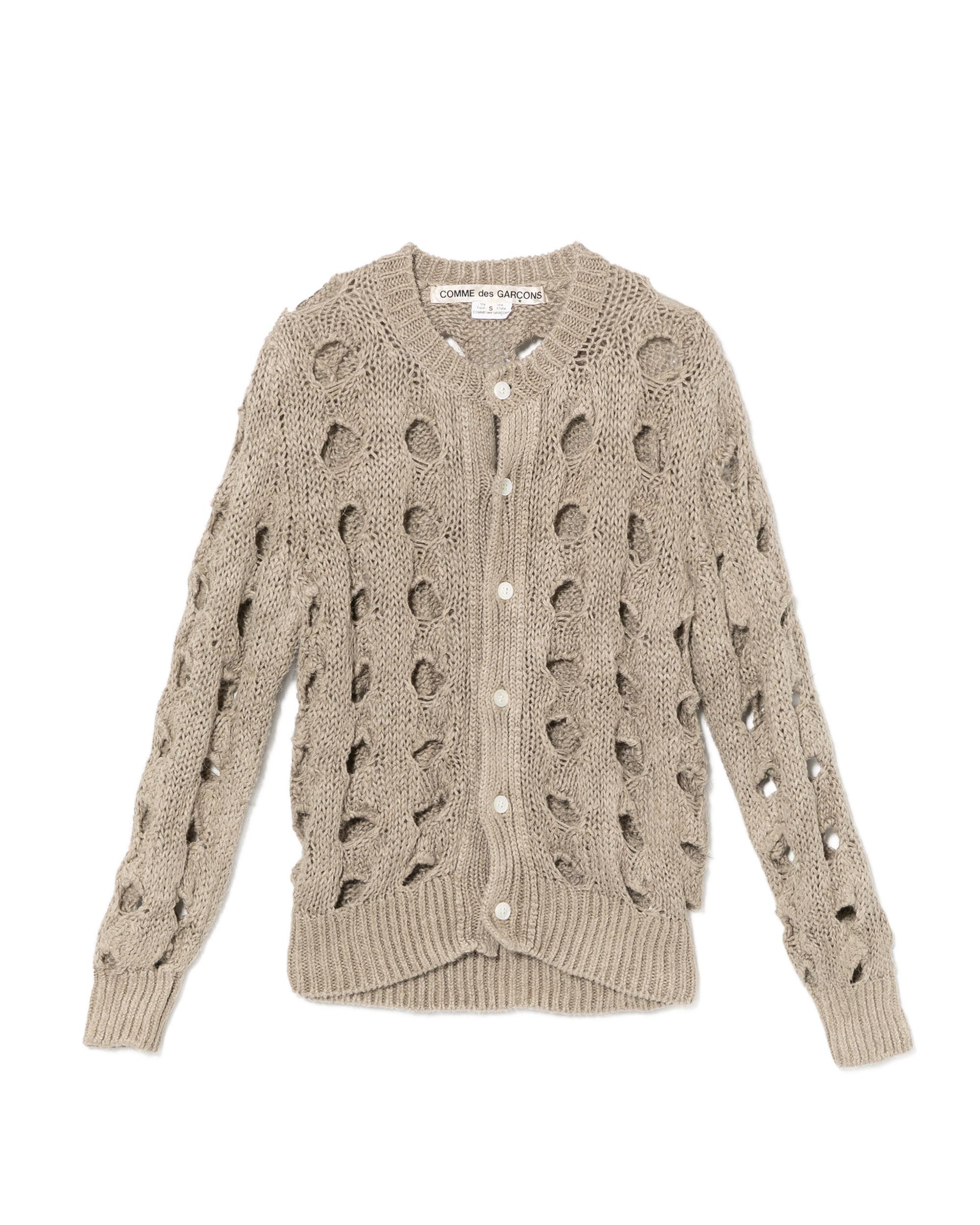 Hole-knit cardigan by COMME DES GARCONS