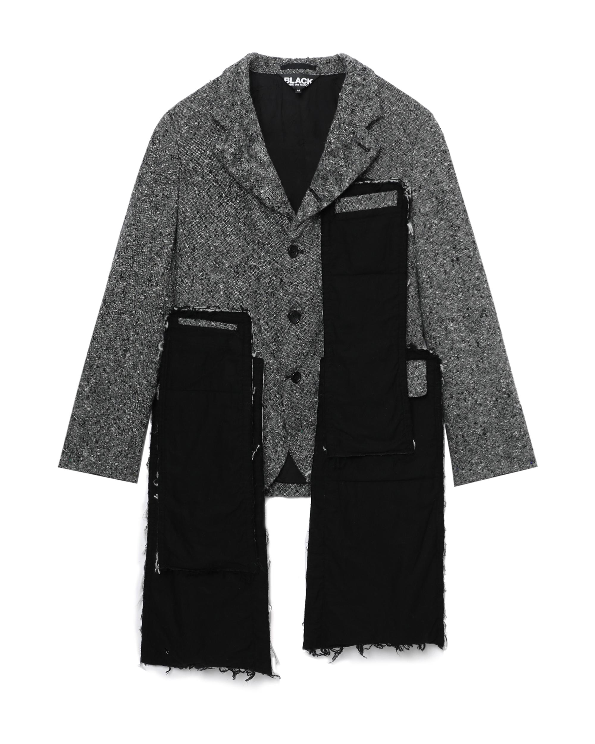 Layered design wool blazer by COMME DES GARCONS