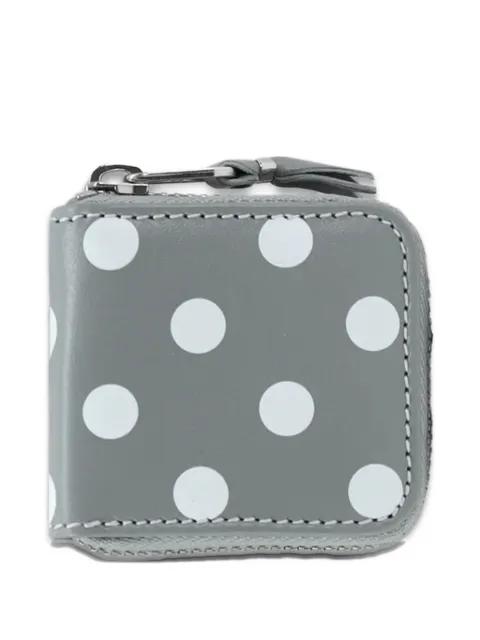 Leather Line Coin polka-dot pouch by COMME DES GARCONS