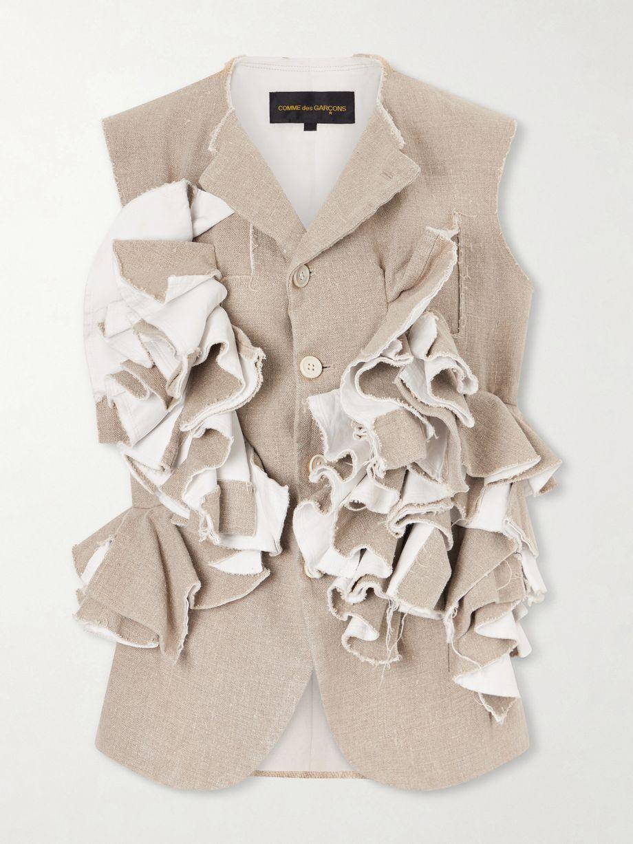 Linen-canvas vest by COMME DES GARCONS