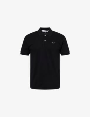 Logo-Patch Short-Sleeve Cotton Polo Shirt by COMME DES GARCONS