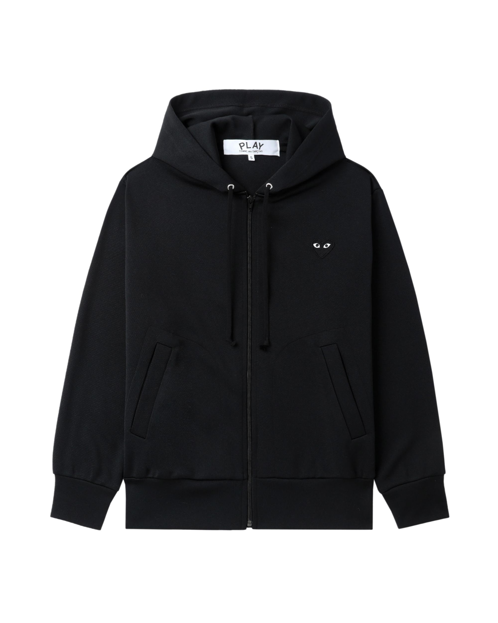 Logo embroidered zip-up jacket by COMME DES GARCONS