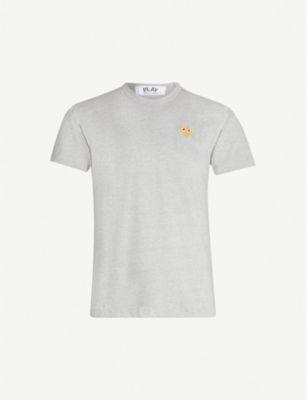 Logo-embroidery cotton-jersey t-shirt by COMME DES GARCONS