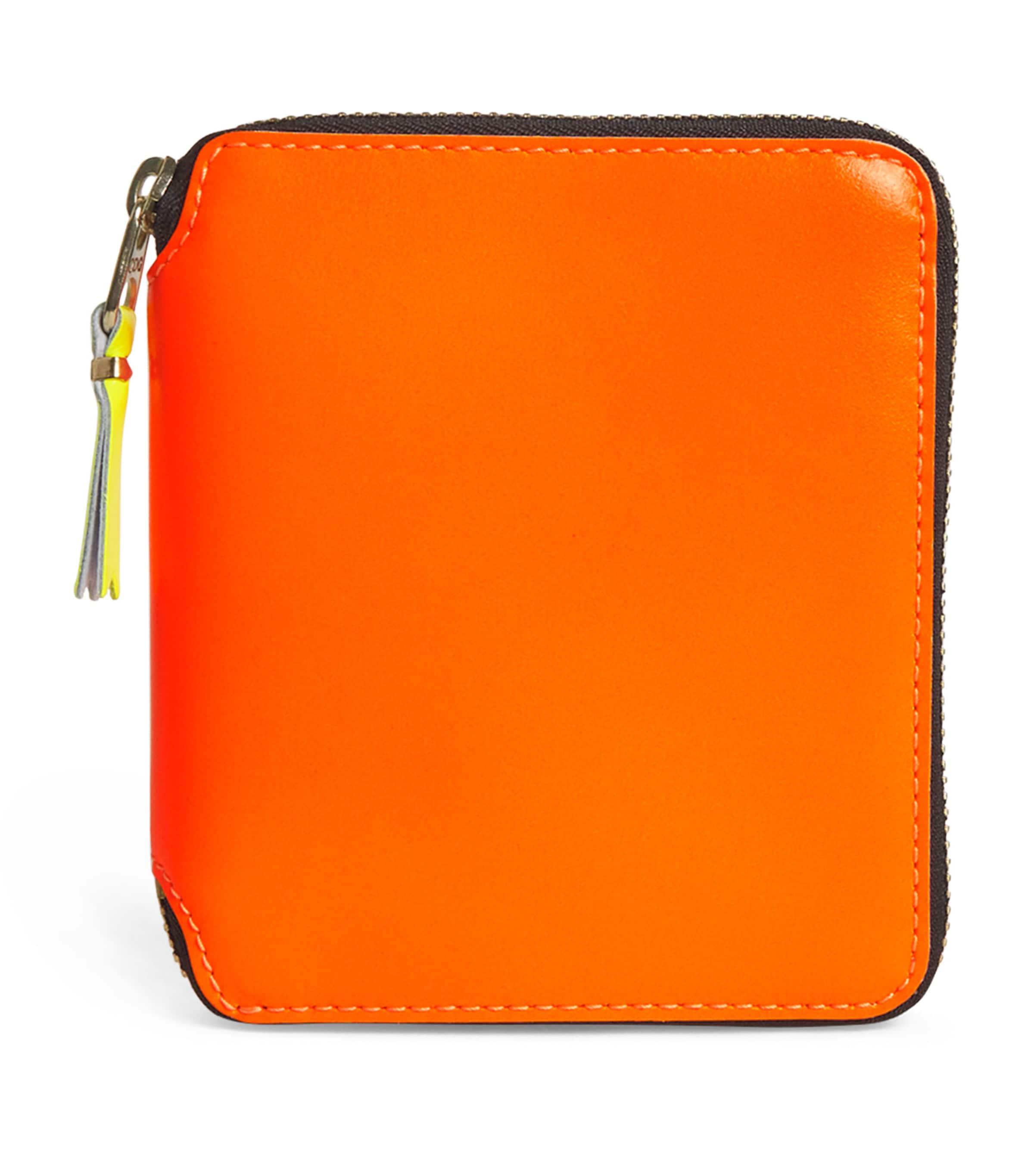 Medium Leather Super Fluo Wallet by COMME DES GARCONS