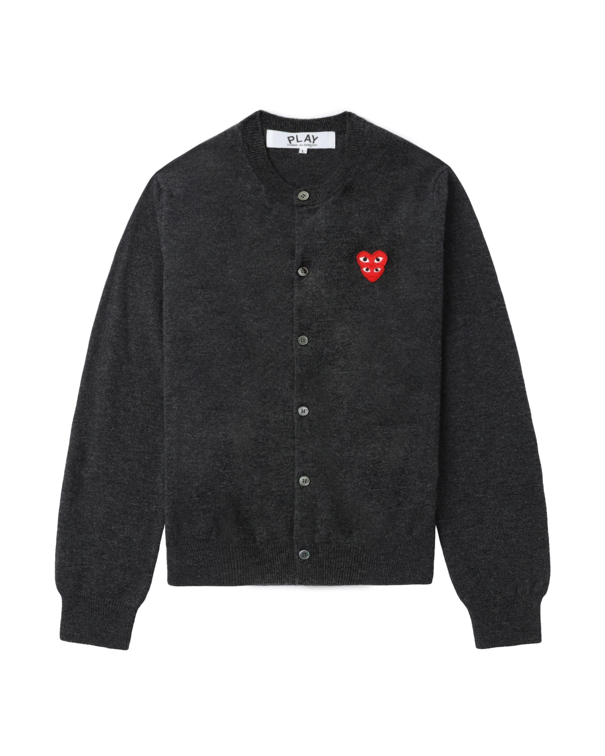 Merged heart emblem cardigan by COMME DES GARCONS
