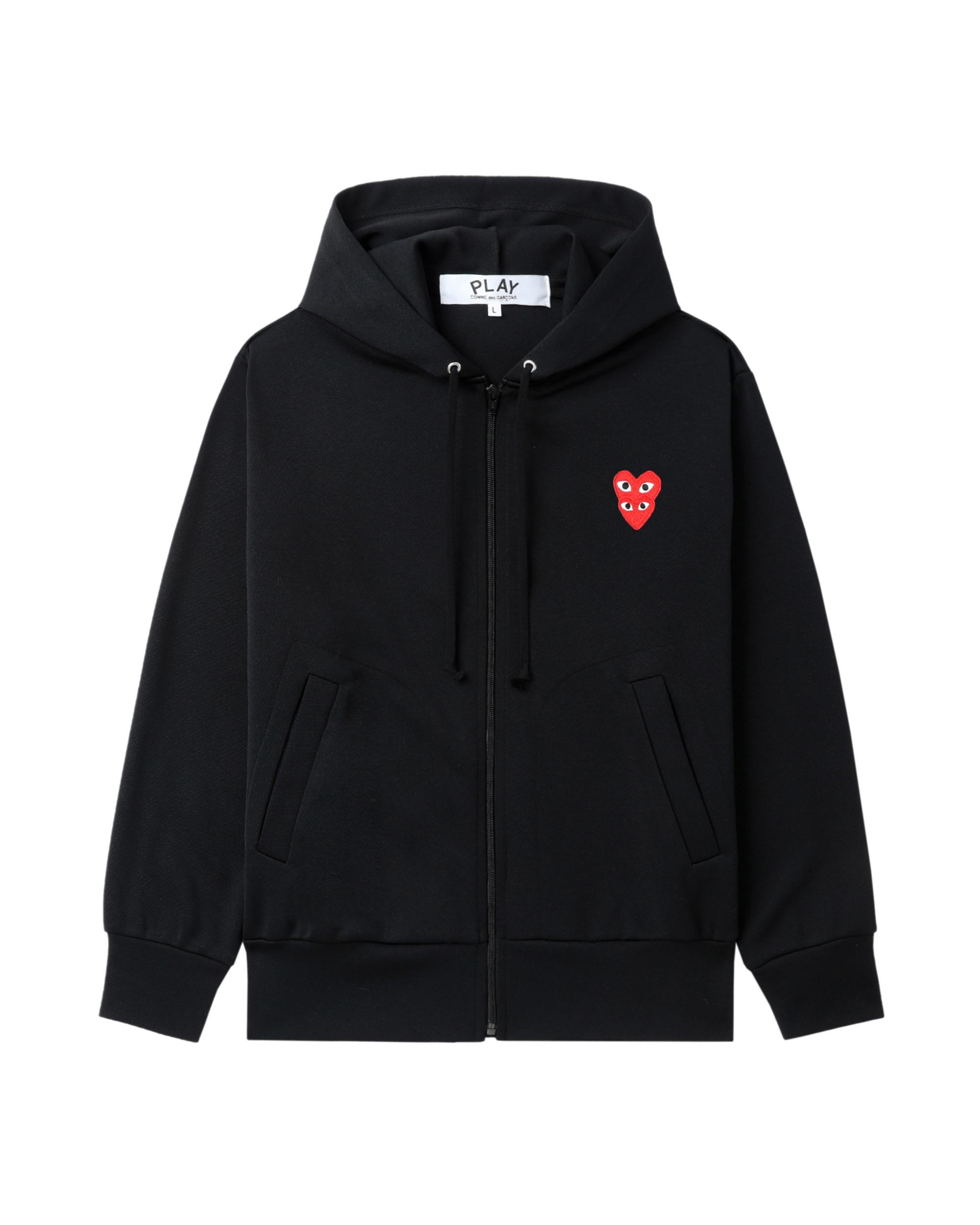 Merged heart emblem hoodie by COMME DES GARCONS