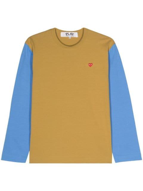 Mini Heart-patch T-shirt by COMME DES GARCONS