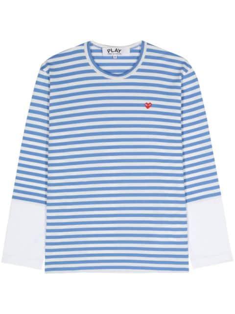 Mini Heart-patch T-shirt by COMME DES GARCONS