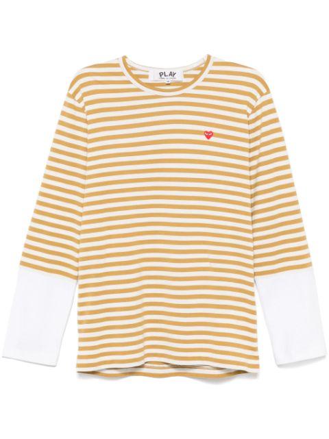 Mini Heart-patch T-shirt by COMME DES GARCONS