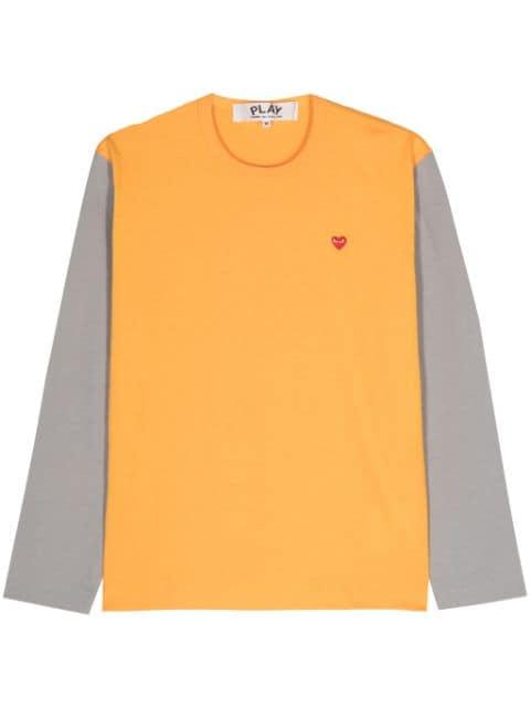 Mini Heart-patch T-shirt by COMME DES GARCONS