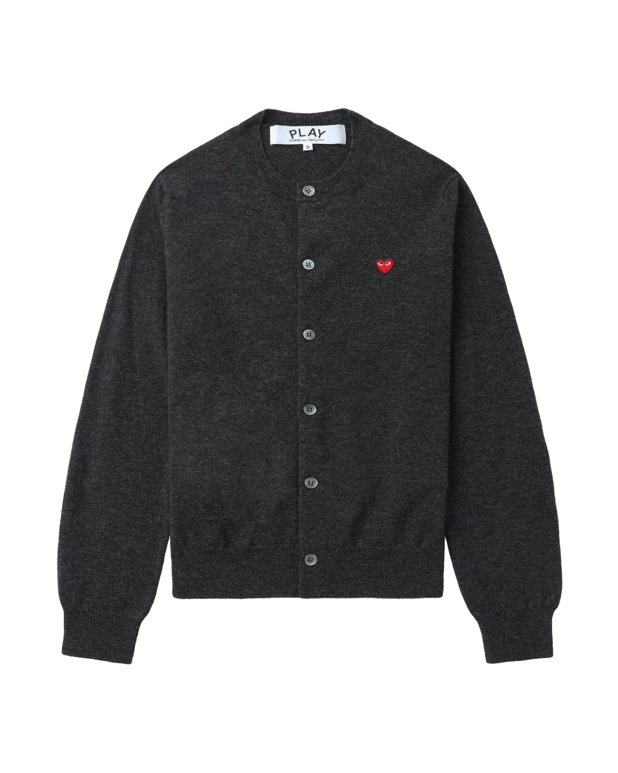 Mini heart emblem cardigan by COMME DES GARCONS