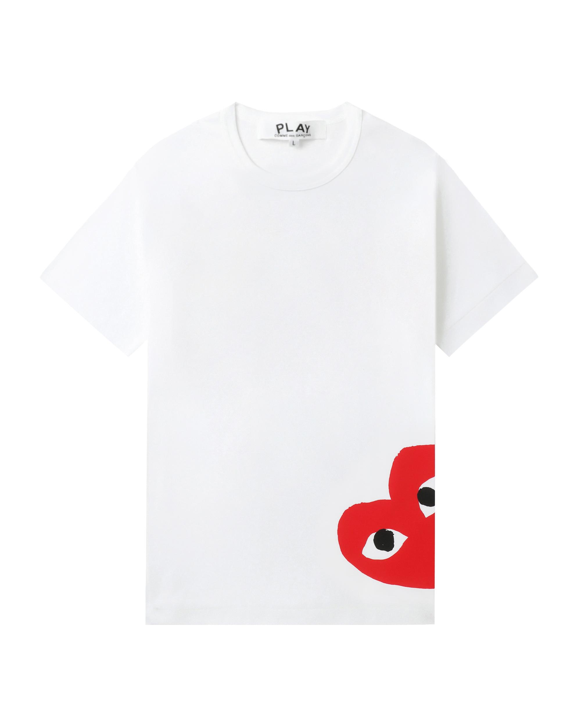 Oversized heart logo tee by COMME DES GARCONS