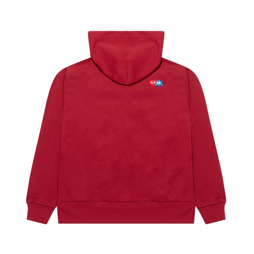 PLAY - the Artist Invader Hooded Zip Sweatshirt - (Burgundy) by COMME DES GARCONS