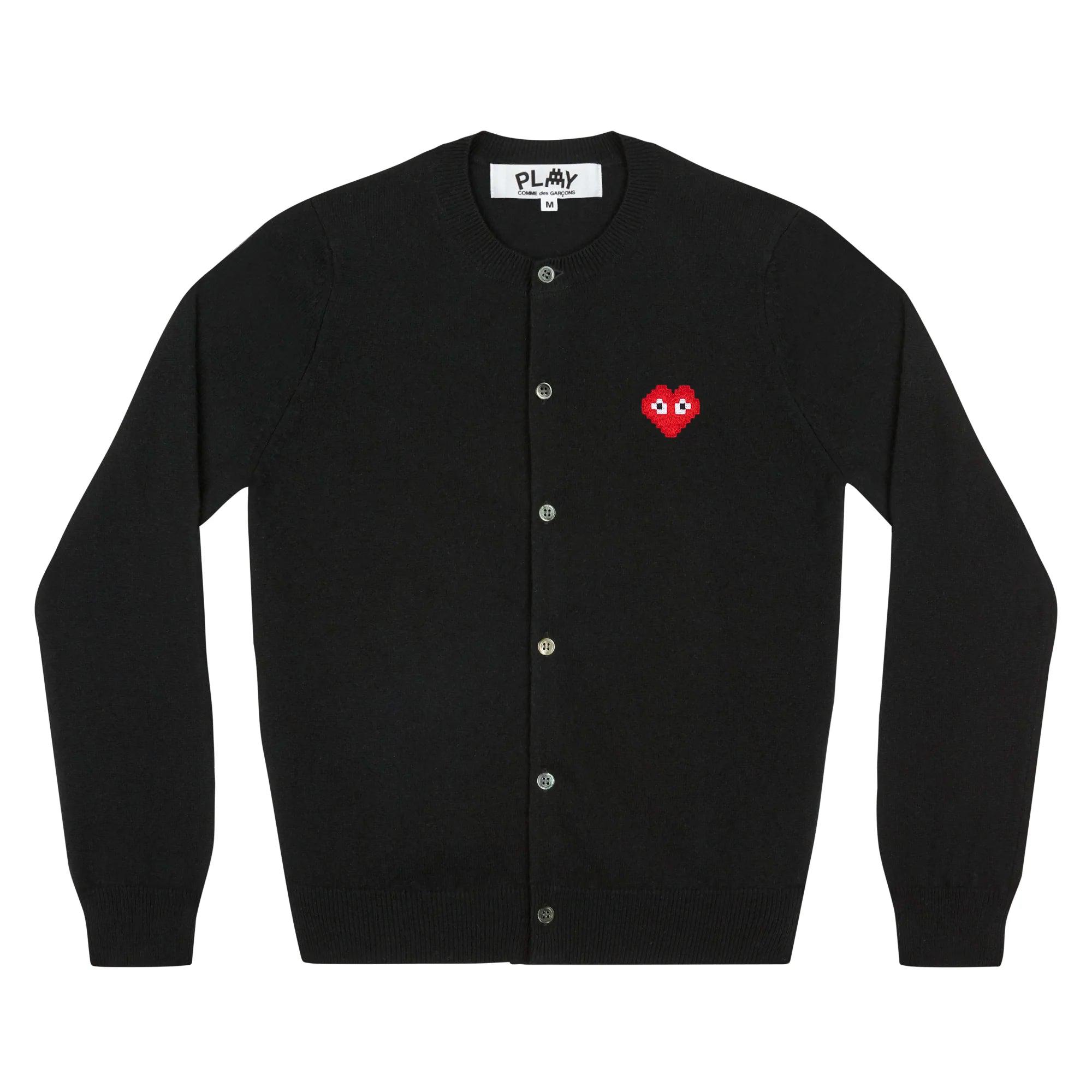 PLAY - the Artist Invader Ladies's Cardigan - (N083)(Black) by COMME DES GARCONS