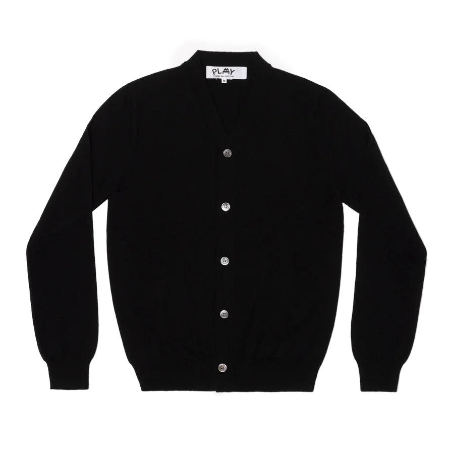 PLAY - the Artist Invader Men's Cardigan - (N088)(Black) by COMME DES GARCONS
