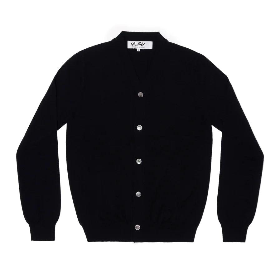 PLAY - the Artist Invader Men's Cardigan - (N088)(Navy) by COMME DES GARCONS