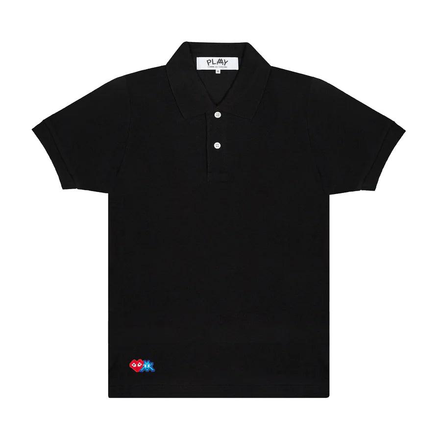PLAY - the Artist Invader Polo Shirt - (Black) by COMME DES GARCONS