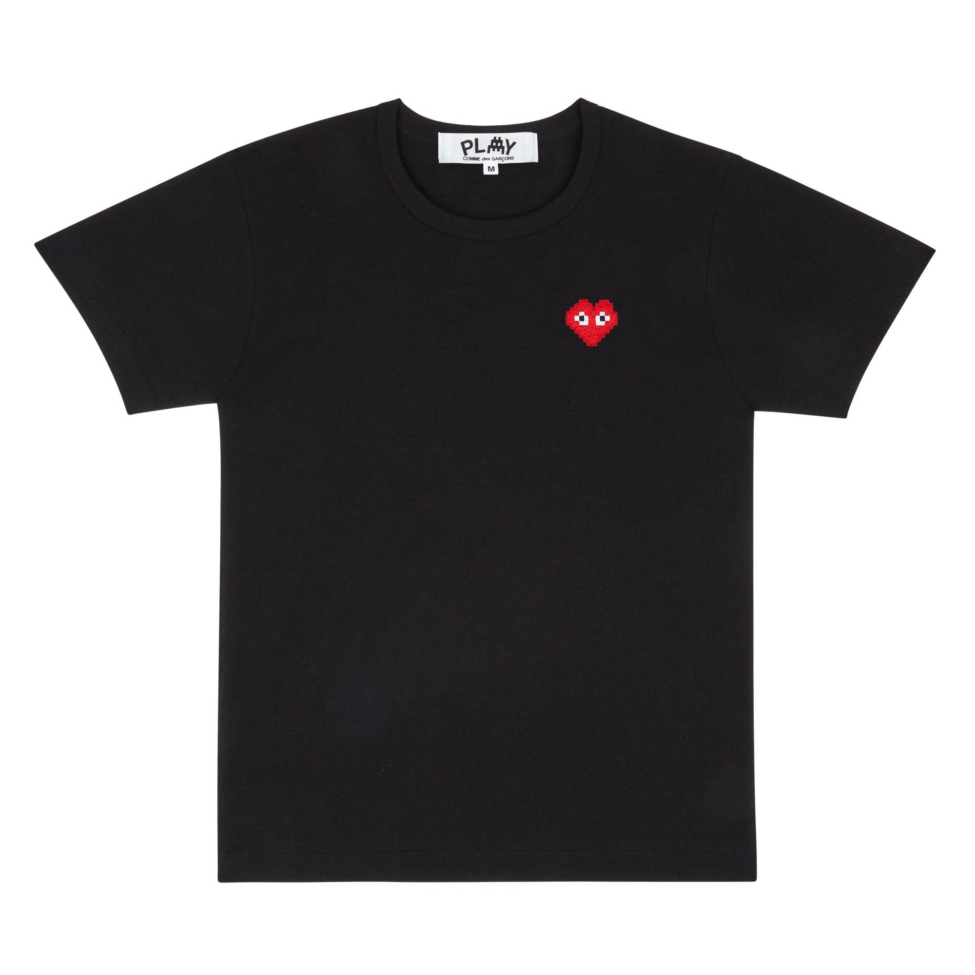 PLAY - the Artist Invader T-Shirt - (T321)(T322)(Black) by COMME DES GARCONS
